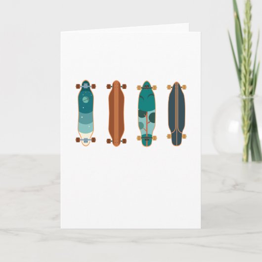 Carte Ensemble de skate Skateur Cadeau de skateboard (Devant)