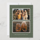 Carte Ensemble & Joyeux | Nostalgic Cinq photos Noël (Dos)