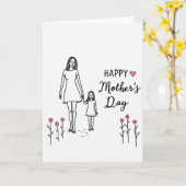 Carte Ensemble Maman (Fleur jaune)