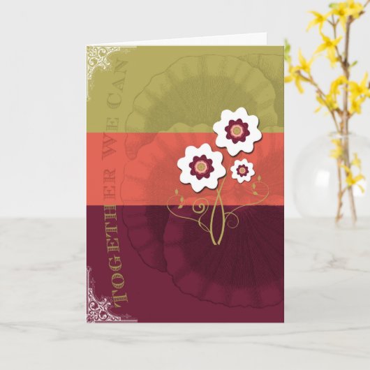 Carte Ensemble nous pouvons (Fleur jaune)