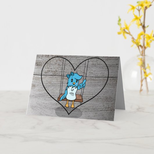 Carte Ensemble ou séparés vous êtes toujours dans mon cœ (Fleur jaune)