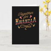 Carte Ensemble pour Kwanzaa (Fleur jaune)