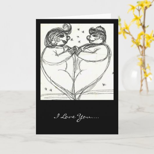 Carte Ensemble pour toujours (Fleur jaune)