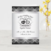 Carte Ensemble pour toujours Mariage d'argent (Fleur jaune)