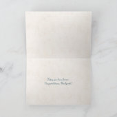 Carte ensemble texte mariage avec design floral (Intérieur)