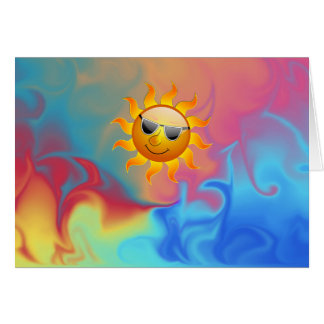 Carte ensoleillée du feu et de glace