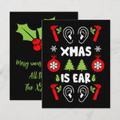 Carte ENT Doctor Christmas (Devant / Derrière)