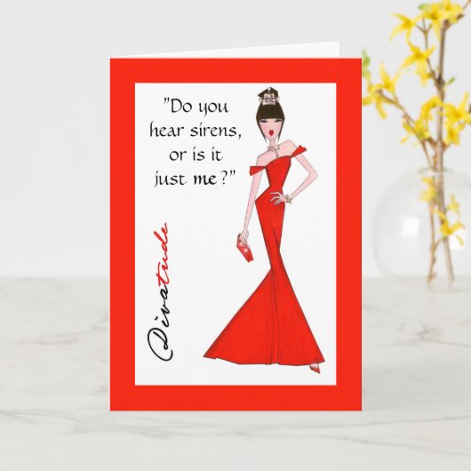 Carte "Entends-Tu Des Sirènes, Ou Est-Ce Juste Moi ?" (Fleur jaune)