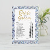 Carte entièrement modifiable jeu Mariée ou Marié (Debout devant)