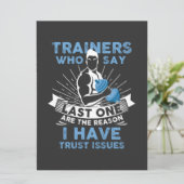 Carte Entraînement amusant - J'ai des problèmes de confi (Debout devant)