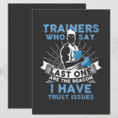 Carte Entraînement amusant - J'ai des problèmes de confi (Devant / Derrière)