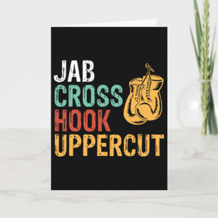 Carte Entraînement de boxeur de Jab Cross Hook Uppercut