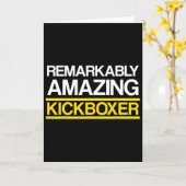 Carte Entraînement de kick-boxing incroyable (Fleur jaune)
