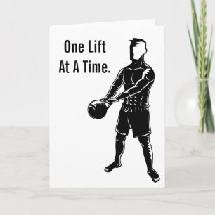 Carte Entraînement de poids de kettlebell Motivation Fit
