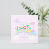 Carte Entraîner Animaux Rose (Debout devant)