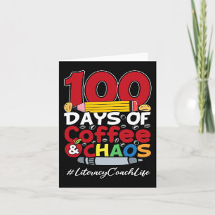 Carte Entraîneur d'alphabétisation Happy Women 100 Jours