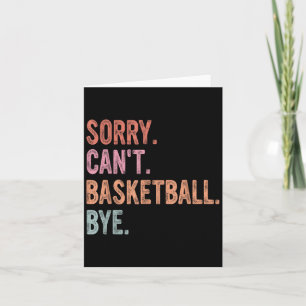 Carte Entraîneur de basket, Joueur, Désolé ne peut pas b