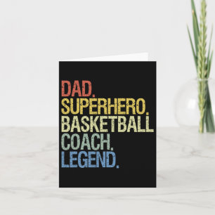 Carte Entraîneur de basket papa