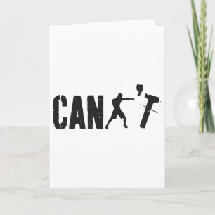 Carte Entraîneur de boxe drôle ne peut pas Boxeur Joueur