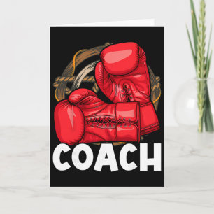 Carte Entraîneur de boxe - Kickboxing Kickboxer Gymnase