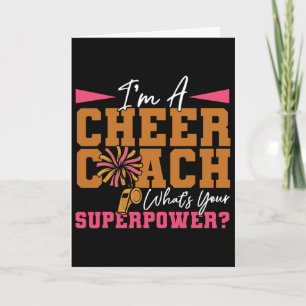 Carte Entraîneur de Cheerleading Cheer Je Suis Un Entraî