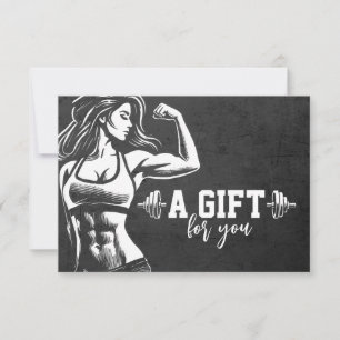 Carte Entraîneur de fitness moderne Bodybuilding Instruc