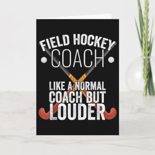 Carte Entraîneur de hockey sur gazon Cadeau de slogan dr