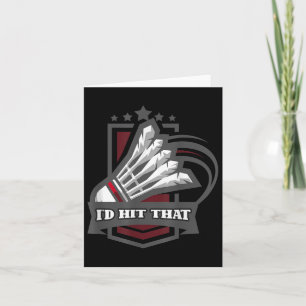 Carte Entraîneur de joueur de badminton sportif Id vinta