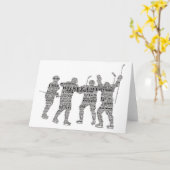 Carte entraîneur de l'équipe de hockey (Fleur jaune)