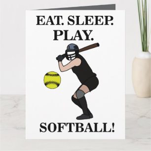 Carte Entraîneur de softball Joueur Fête sportive