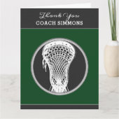 Carte Entraîneur d'équipe de Lacrosse (Devant)