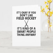 Carte Entraîneur du joueur de hockey sur gazon de terrai (Fleur jaune)