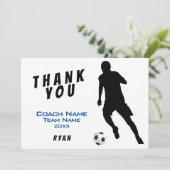 Carte entraîneur Merci Bleu Football (Debout devant)