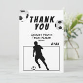 Carte entraîneur Merci de football (Debout devant)