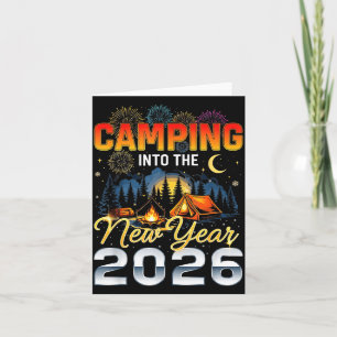 Carte Entrée dans la nouvelle année 2026 Feux d'artifice