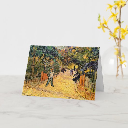 Carte Entrée du Parc Public par Vincent van Gogh (Fleur jaune)