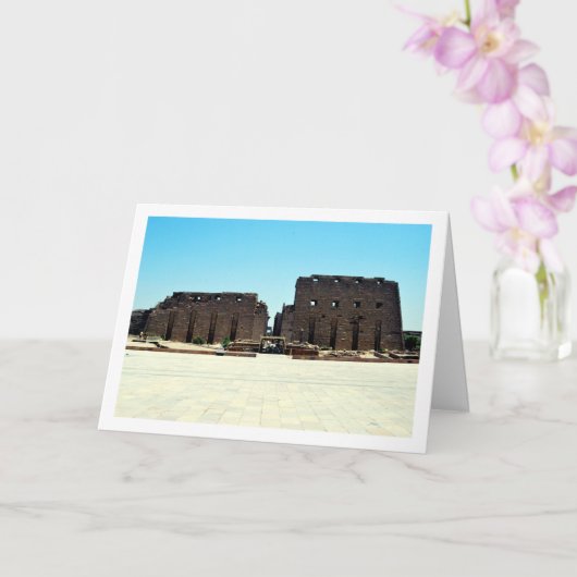 Carte Entrée du temple de Karnak, Louxor, Égypte (Orchidée)