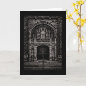 Carte Entrée Knox College No 1 avec frontière (Fleur jaune)