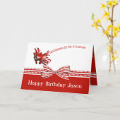 Carte Entrée pour l'anniversaire de débarquement d'avion (Fleur jaune)