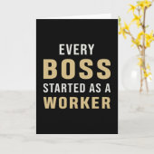 Carte Entrepreneur Chaque Boss A Commencé Comme PDG Trav (Fleur jaune)