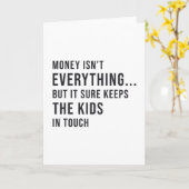 Carte Entrepreneur L'argent n'est pas tout pour les enfa (Fleur jaune)