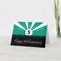 Entreprise 5 ans Anniversaire des employés Vert, N
