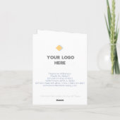 Carte Entreprise Anniversaire (Dos)