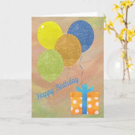 Carte Entreprise Anniversaire (Fleur jaune)