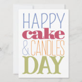 Carte Entreprise Anniversaire Logo Cupcake Bougies Bleu (Devant)
