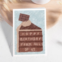 Entreprise Coupe de gâteau au chocolat fine Joyeux