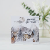 Carte Entreprise Joyeuses Fêtes Noël (Debout devant)