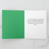 Carte Entreprise ou organisation Snowman Design Noël (Intérieur)