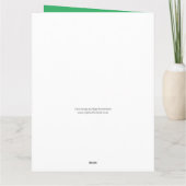 Carte Entreprise ou organisation Snowman Design Noël (Dos)