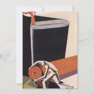 Carte Entreprise vintage, tissus et textiles Art Déco